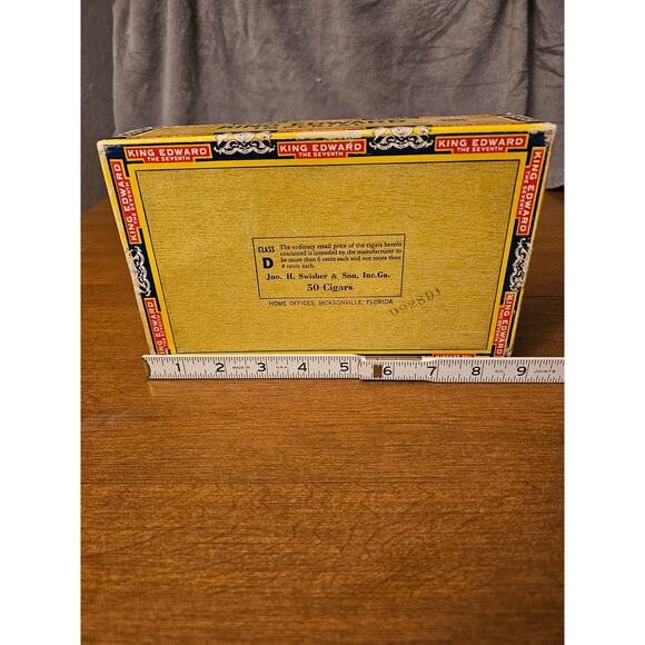 Vintage King Edward The Seventh Imperial Mild Tobacco Cigar Box- EMPTY(gg277) - Picture 10 of 11